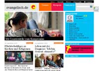Startseite von evangelisch.de