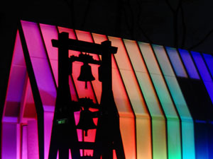 Die "Lichtkirche" ist Teil des Programms in Frankfurt. (Foto: epd-Bild/Gabriela Reff) 