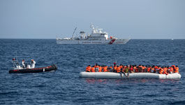 Seenotrettung auf dem Mittelmeer