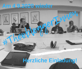 Am 4.9. wieder TheobloggerInnen. Herzliche Einladung