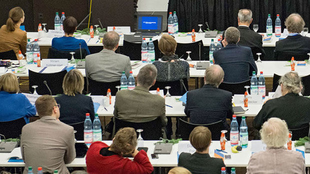 Teilnehmer einer Tagung (Symbilbild)
