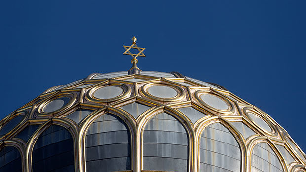 Kuppeldach der Neuen Synagoge Berlin an der Oranienburger Strasse