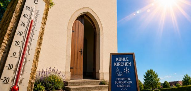 Kirchengebäude bieten Schutz an heißen Tagen.