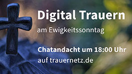 Kreuz ud Digital trauern am Ewigkeitssonntag