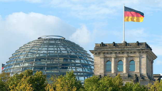 Reichstagskuppel in Berlin.