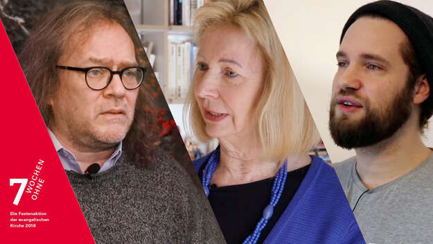 Poetry-Slammer Marco Michalzik, Pfarrerin Ute Knie und Pfarrer Herbert Lüdtke