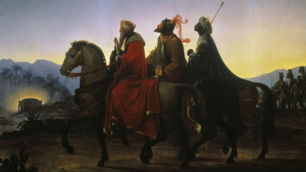 Gemälde 'Die Heiligen drei Könige bei ihrem Ritt nach Bethlehem' (1825)