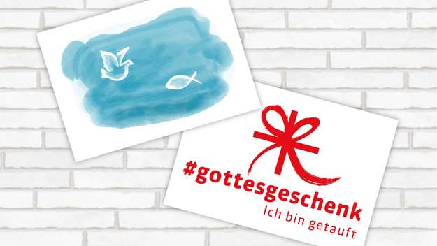 Karte zur Aktion #gottesgeschenk: ich bin getauft