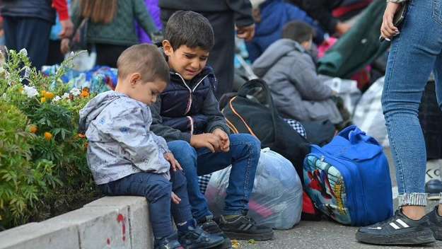Armenische Flüchtlingskinder in Bergkarabach/Arzach