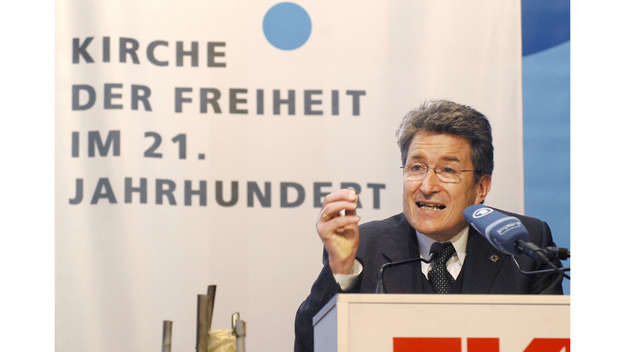 Ratsvorsitzender Huber beim Zukunftskongress der EKD 2007 im Wittenberg