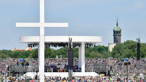 Festgottesdienst auf den Elbwiesen am 28.05.2017 in Wittenberg