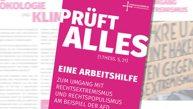 Plakat der Arbeitshilfe 'Prüft alles!'