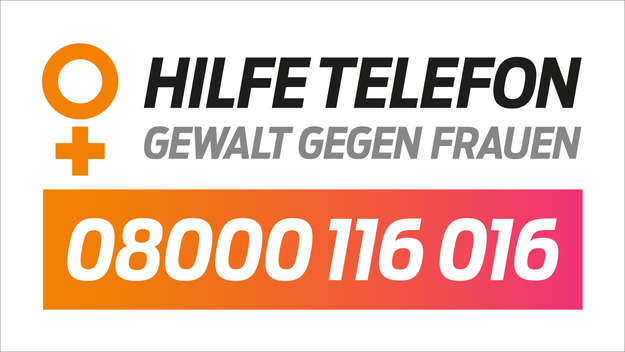 Logo: Hilfetelefon - Gewalt gegen Frauen