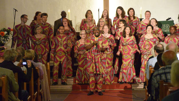 Gospelgottesdiensten im Afrikanischen Zentrum in Hamburg-Borgfelde