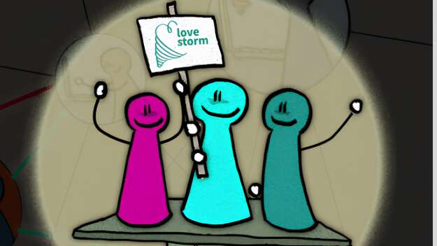 Logo Love Storm Training gegen Hass im Netz