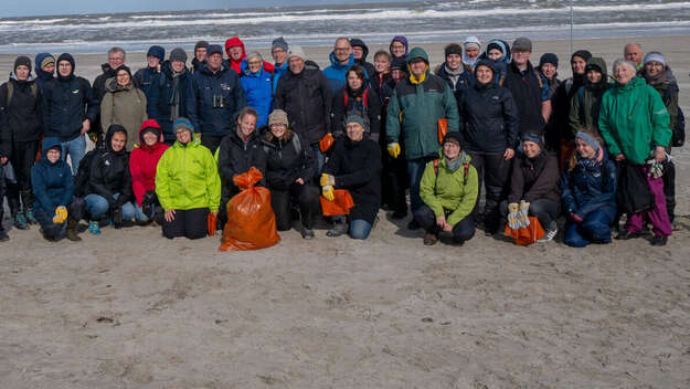 Die Umweltbeauftragten der Landeskirchen am Strand von Langeoog