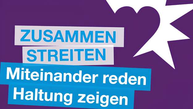Logo der Broschüre Zusammen streiten gegen Rechtsextremismus