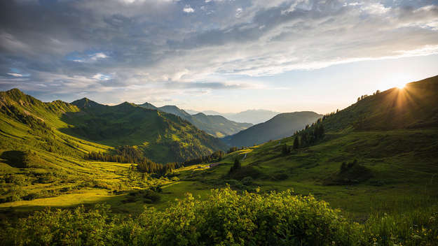Berglandschaft in Österreich - Titelbild