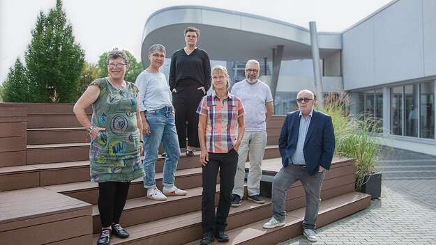 Mitglieder der Betroffenenvertretung des Beteiligungsforums v.l.n.r.: Sophie Luise, Karin Krapp, Nancy Janz, Christiane Lange, Matthias Schwarz, Detlev Zander.