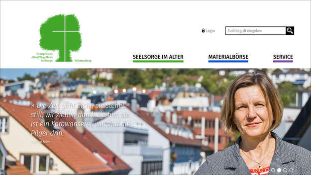 Screenshot Evangelische AltenPflegeHeimSeelsorge Württemberg