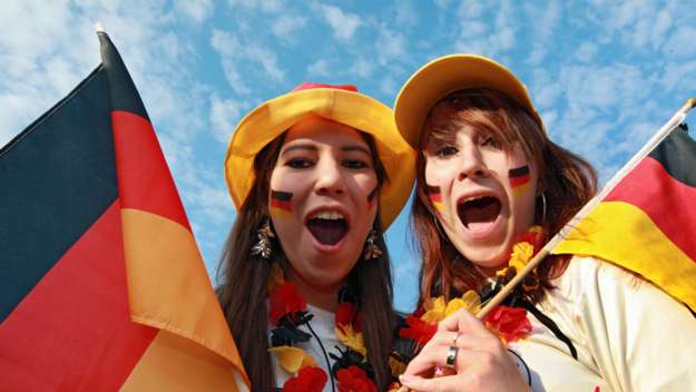 Fußball Fans beim Public Viewing