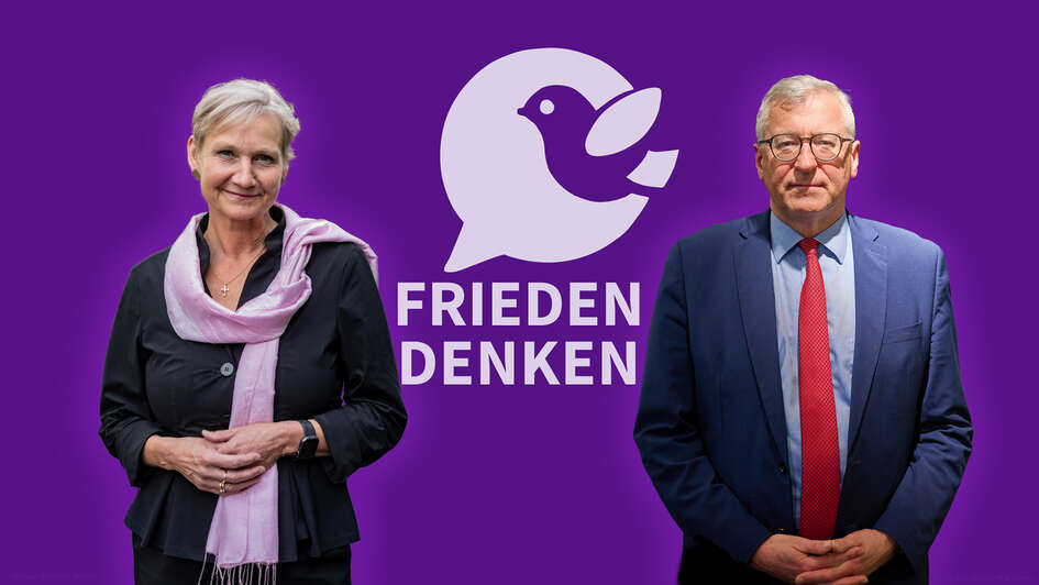 In der ersten Folge des EKD-Podcasts „Frieden Denken“ sprechen Bischöfin Kirsten Fehrs und Militärbischof Bernhard Felmberg mit Frank Hofmann über ihre persönlichen Prägungen durch Kriegserfahrungen in ihren Familien und den langen Weg vom „Nie wieder Kri