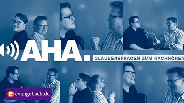Collage der Sendereihe „AHA“ mit Frank Muchlinsky und Claudius Grigat