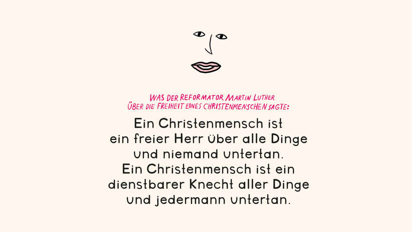 Grafik Freiheit Christenmensch