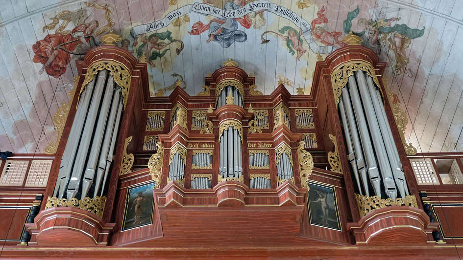 Prospekt der Schnitger-Orgel in Hamburg-Neuenfelde