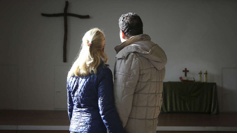 Flüchtlingspaar aus dem Iran im Kirchenasyl in Essen 2015