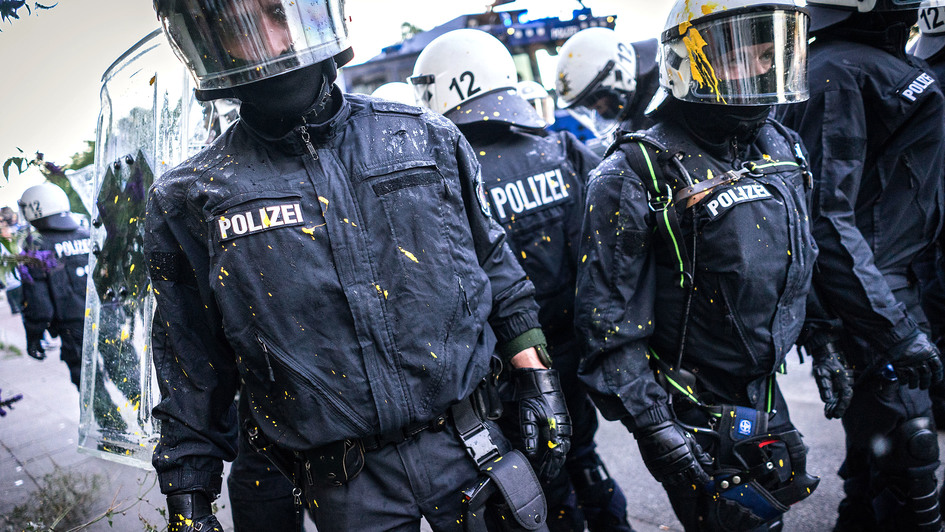 Polizisten in Hamburg