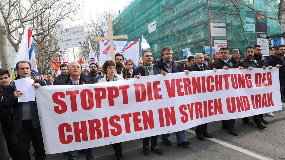 Demo gegen den IS