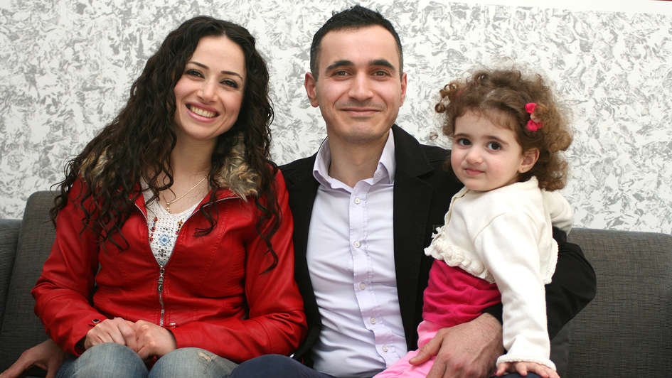 Syrische Flüchtlingsfamilie Syrische Flüchtlingsfamilie