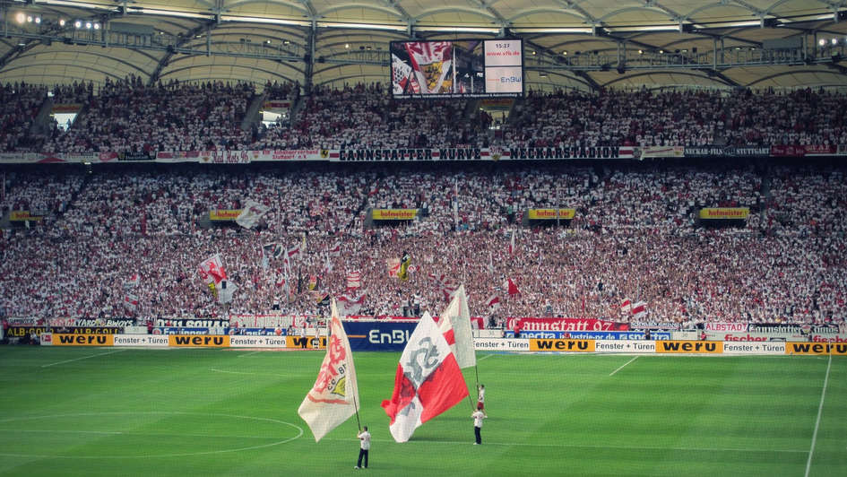 Bundesliga-Spiel in der Mercedes-Benz-Arena in Stuttgart
