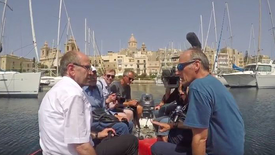 Screenshot aus dem Videotagebuch Präses Rekowski in Malta