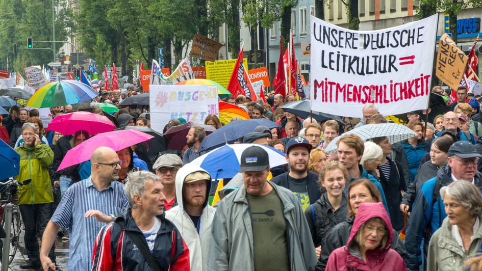 Demonstration #ausgehetzt gegen eine Politik der Angst in München