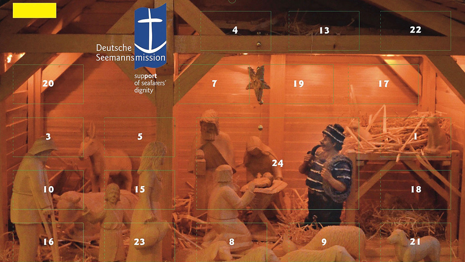 Adventskalender: Ein Seemann in der Krippenszene Adventskalender: Ein Seemann in der Krippenszene