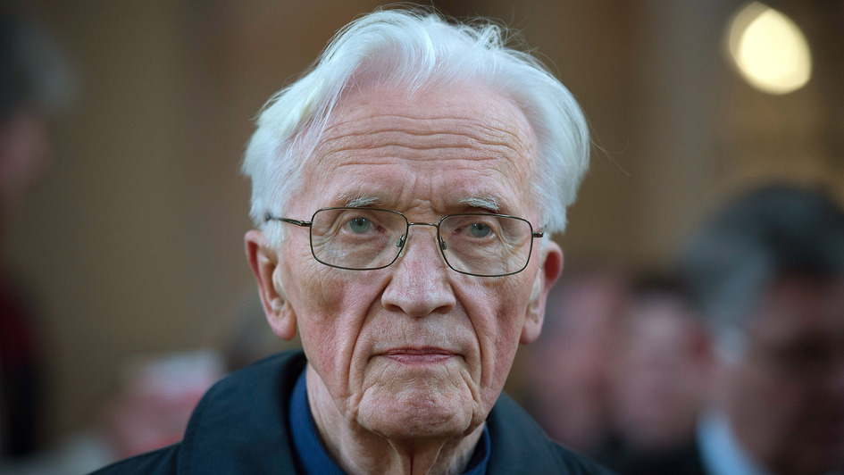 Altbischof Johannes Hempel 2016 in der Dresdener Kreuzkirche Altbischof Johannes Hempel 2016 in der Dresdener Kreuzkirche