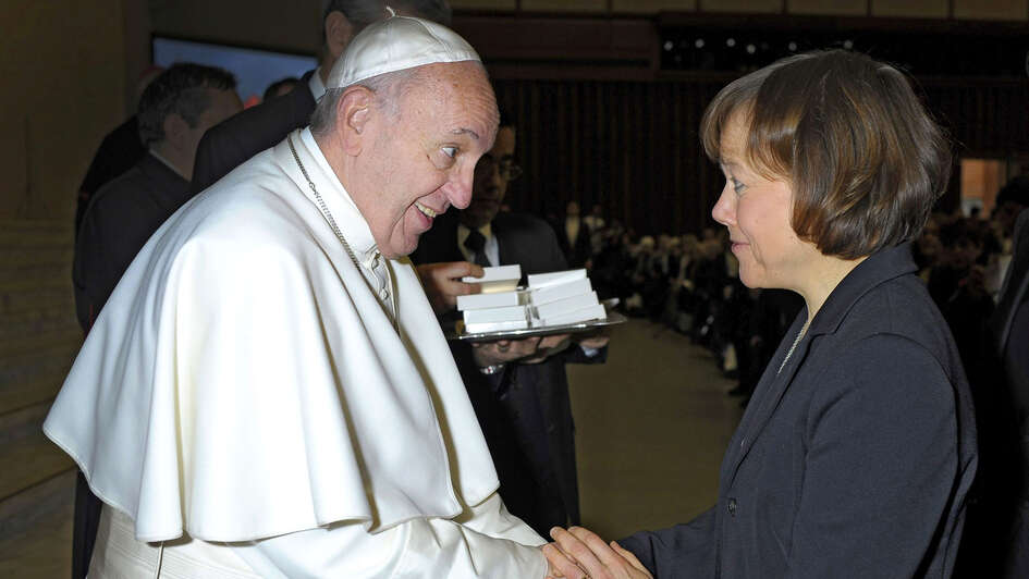 Papst Franziskus empfängt Präses Annette Kurschus