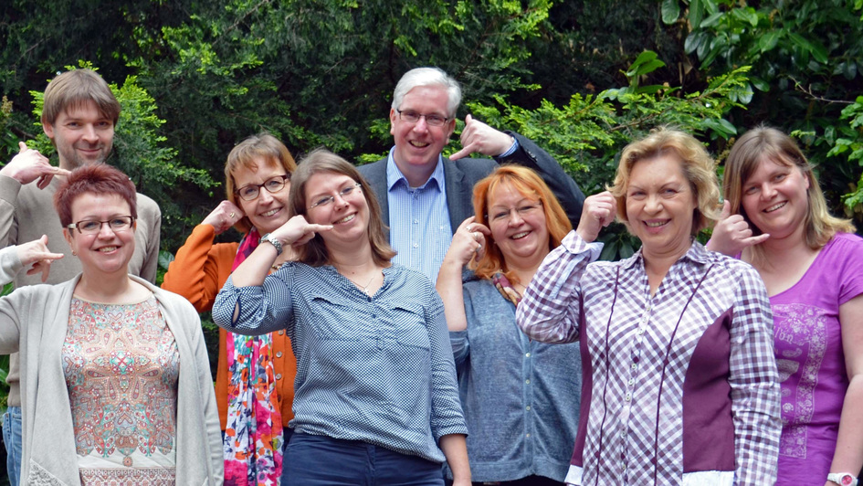 Das Team vom Info-Service der Evangelischen Kirche.
