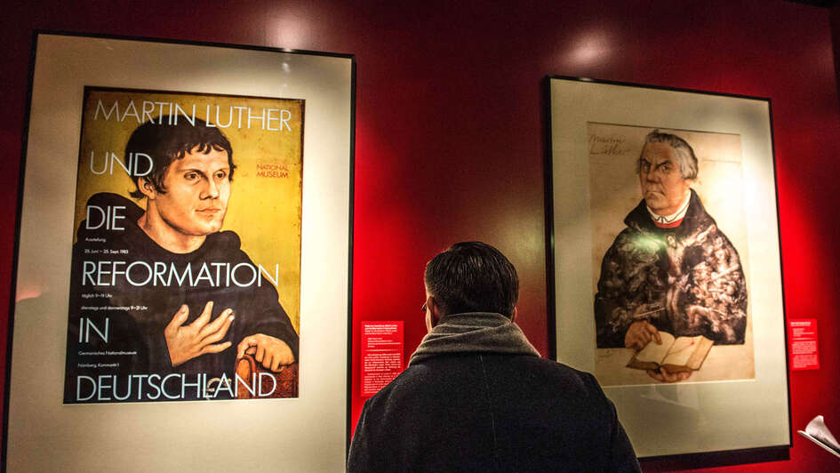 Blick in die Nationale Sonderausstellung 'Luther und die Deutschen' auf der Wartburg bei Eisenach Blick in die Nationale Sonderausstellung 'Luther und die Deutschen' auf der Wartburg bei Eisenach