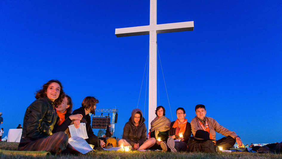 Nacht der Lichter auf den Wittenberger Elbwiesen