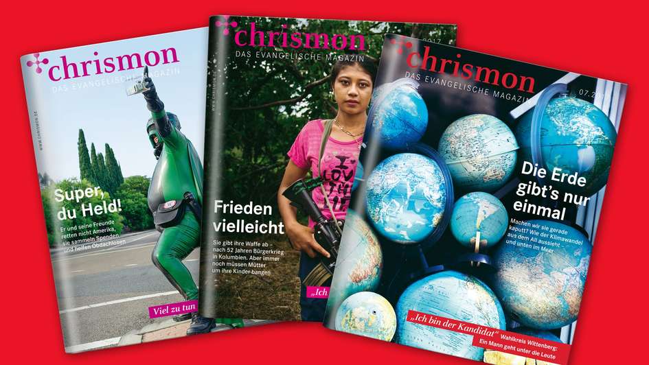Cover des evangelischen magazins 'chrismon'