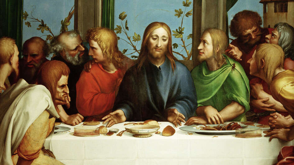 Das letzte Abendmahl, Gemälde von Hans Holbein d.J. und Werkstatt (um 1527)