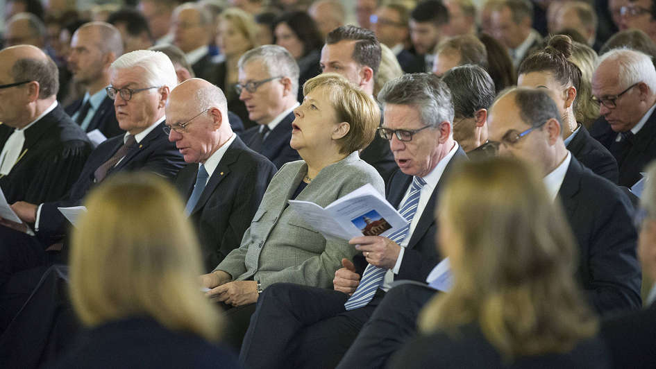 Gottesdienst zur Eröffnung des Bundestags in der Friedrichstadtkirche Berlin