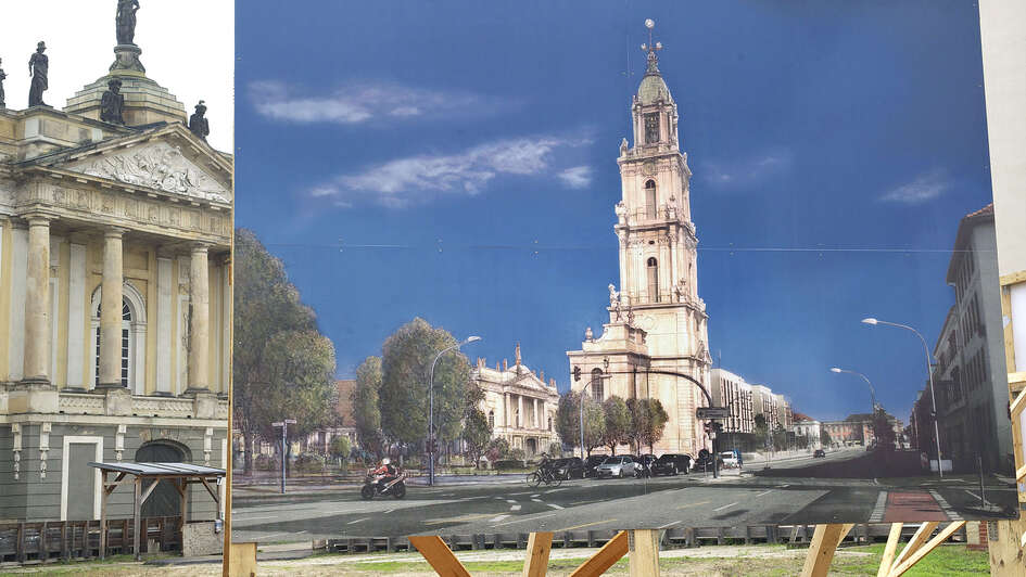 Plakate für den Wiederaufbau der Garnisonkirche Plakate für den Wiederaufbau der Garnisonkirche