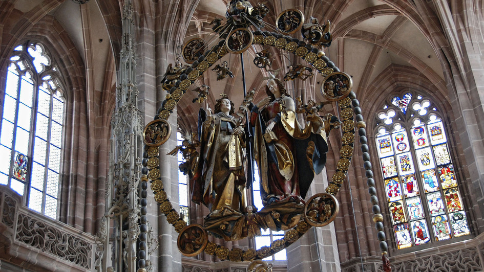 Engelsgruß in der Nürnberger Lorenzkirche Engelsgruß in der Nürnberger Lorenzkirche