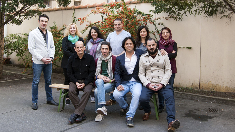 Das Team des Redaktionsprojektes Amal Berlin