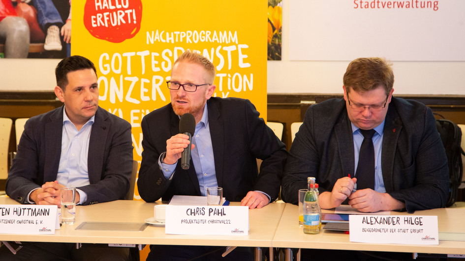 Karsten Hüttmann, Chris Pahl und Alexander Hilge