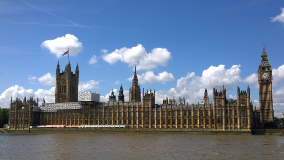 Das Parlamentsgebäude in London